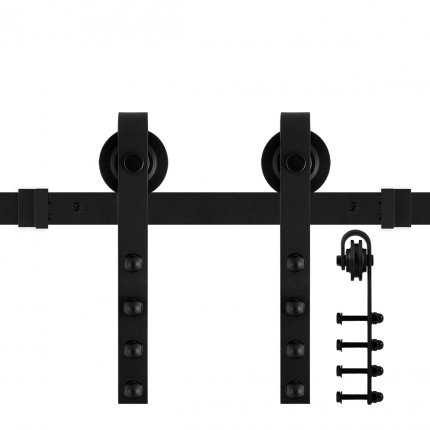 schuifdeursysteem Mutka zwart 183 cm